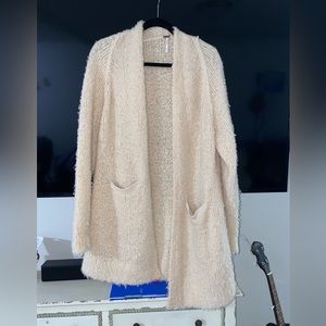 Free People Cream cardigan